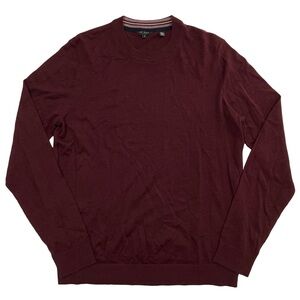 Ted Baker Size 5 Burgundy Lightweight Soft Sweater (Retail $150)